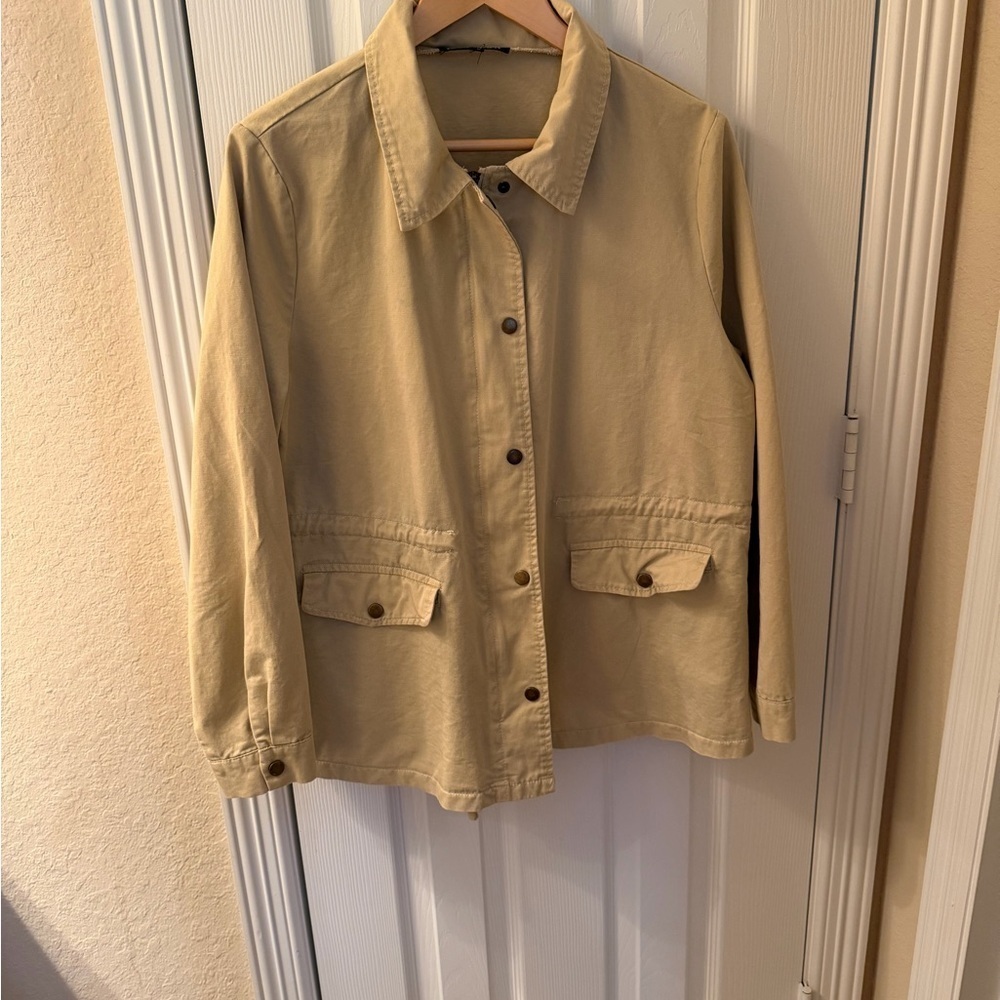Allegra K Women's Beige Utility Jacket